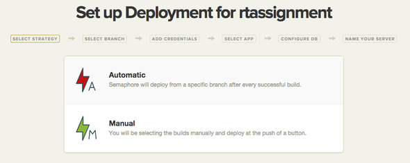 Choose strategy for Elastic Beanstalk deployment