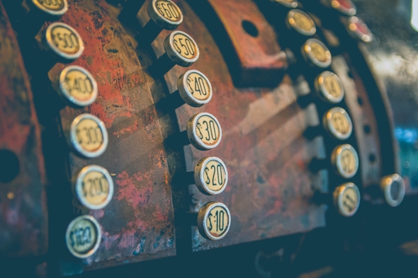 Old cash register